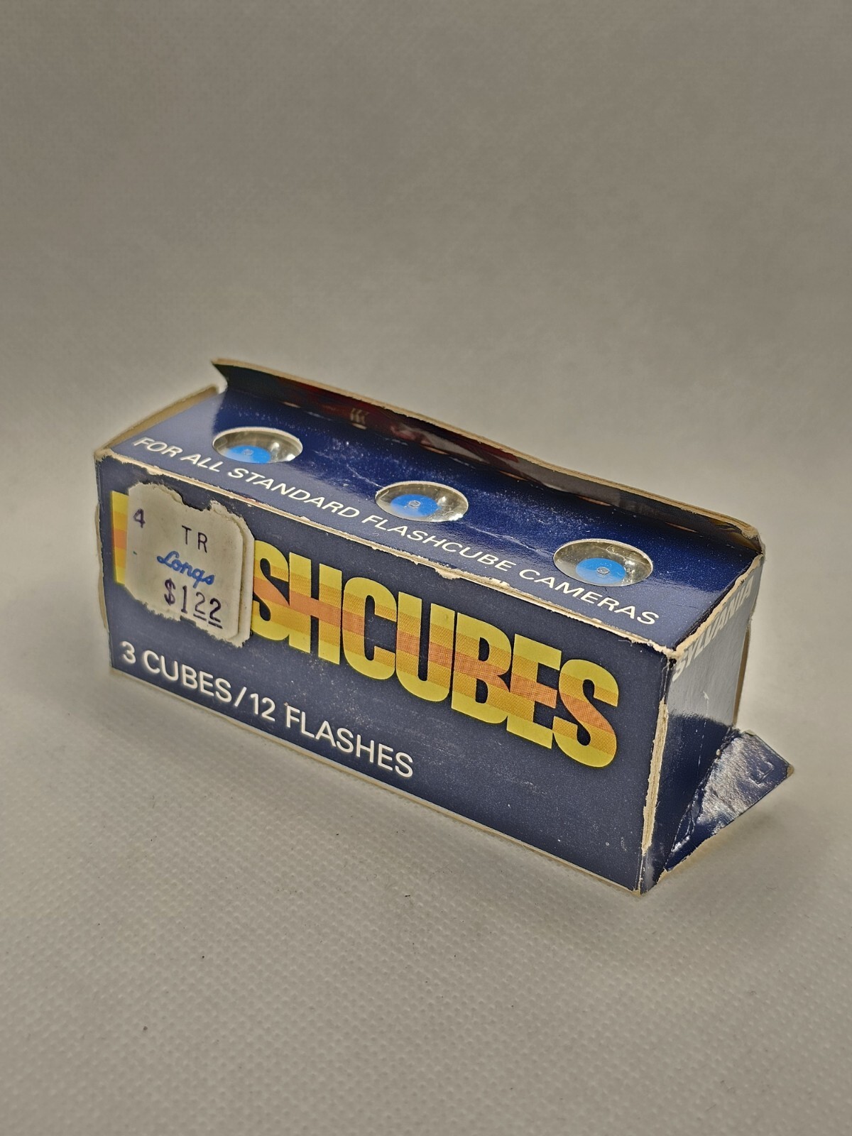 Vintage Sylvania Flashcubes 3 Cubes 12 Flashes New in the box