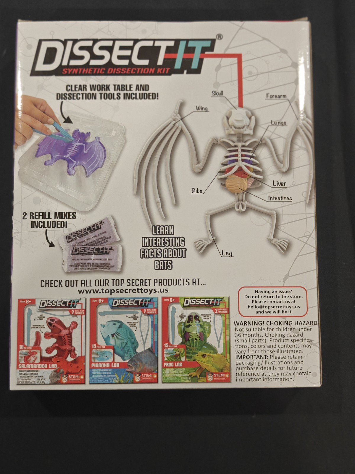Dissect-It: Bat Lab Synthetic Dissection Kit, Kids Ages 6+