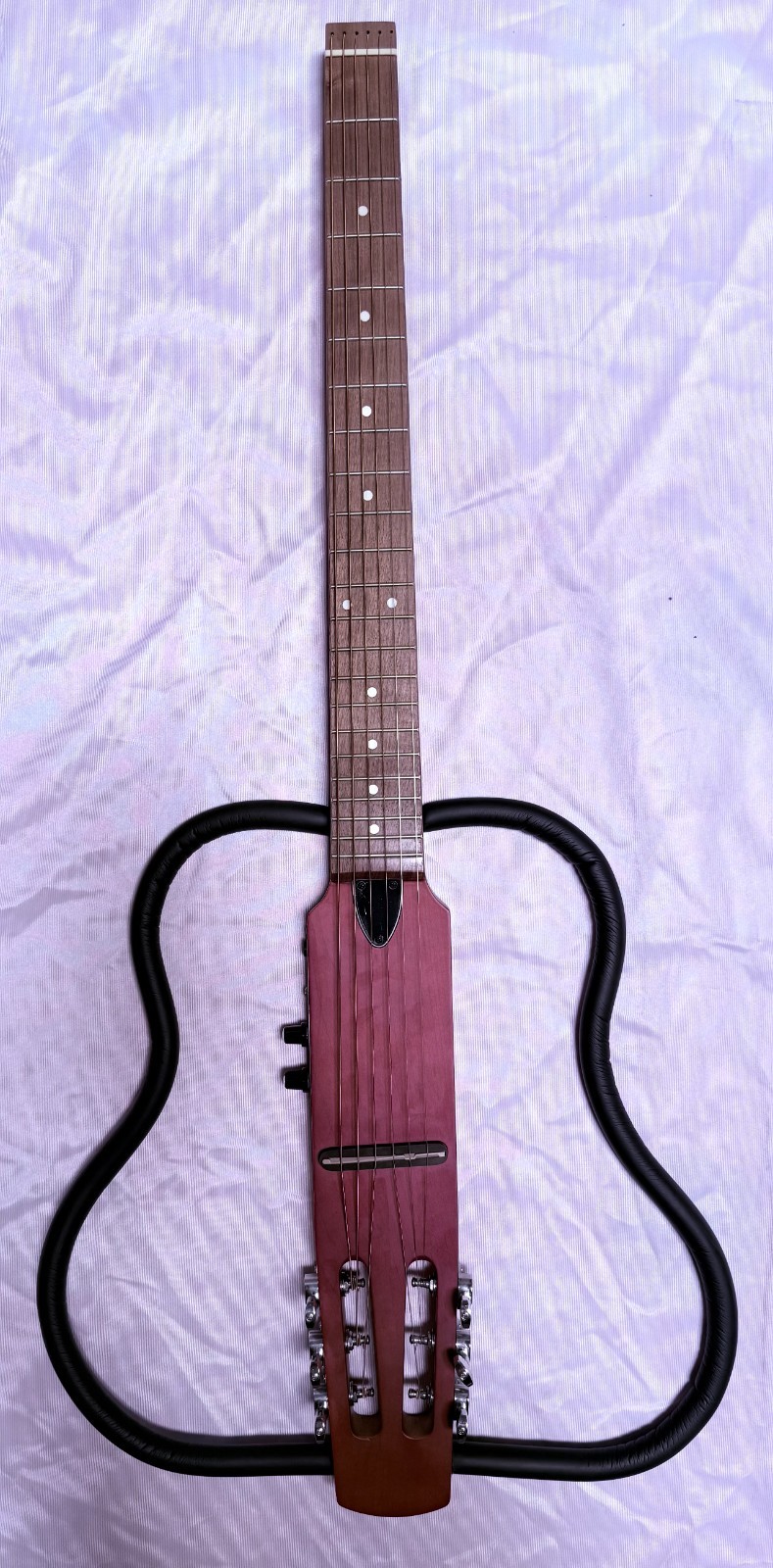 (Open Box Item) 35" Silent Electric Guitar, 6 Steel String Frame folded