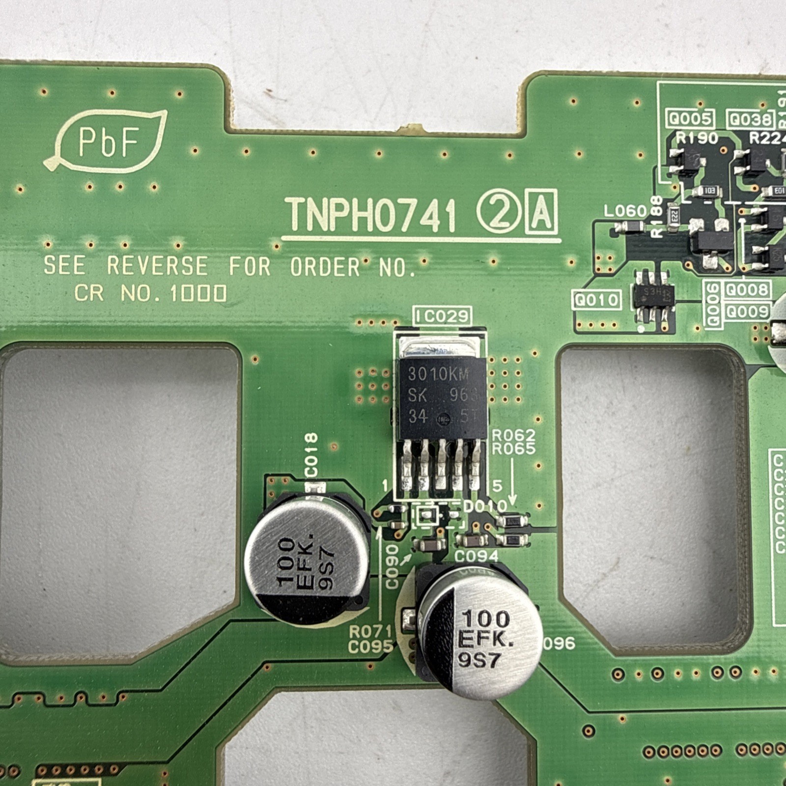 Panasonic PT-F200U Main Signal Processing Board Input Terminal