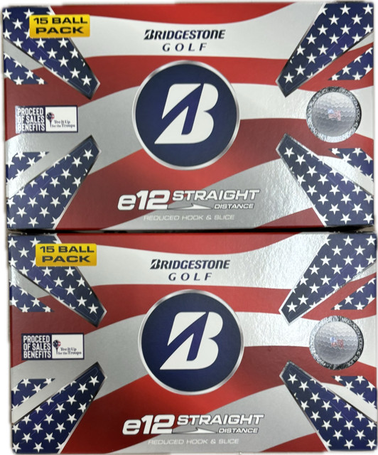 Bridgestone e12 Straight Distance Golf Balls Patriot (2-Pack)