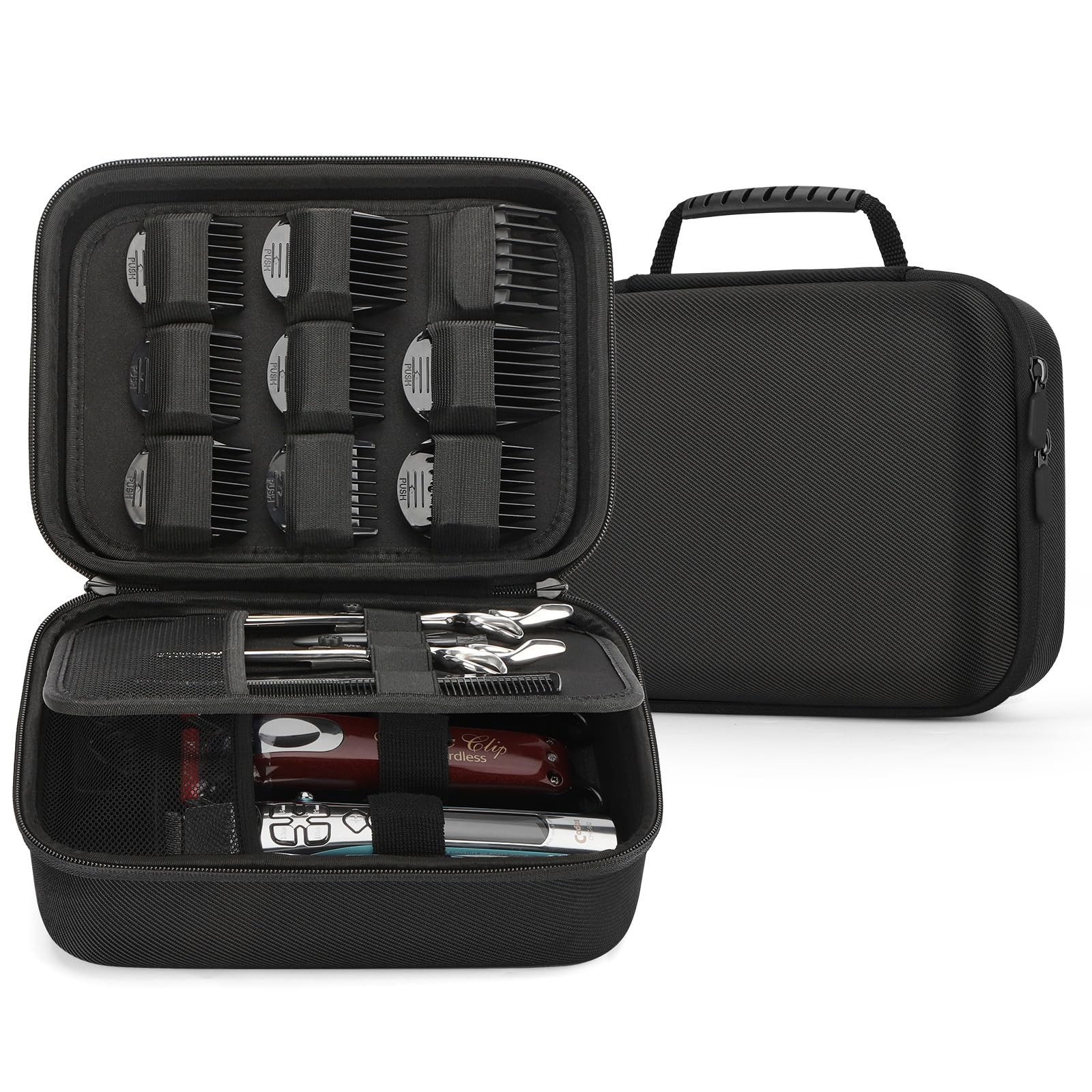 Hard Barber Accessories Case for Hair Clippers, Mens Hair Cutting Barber Supp