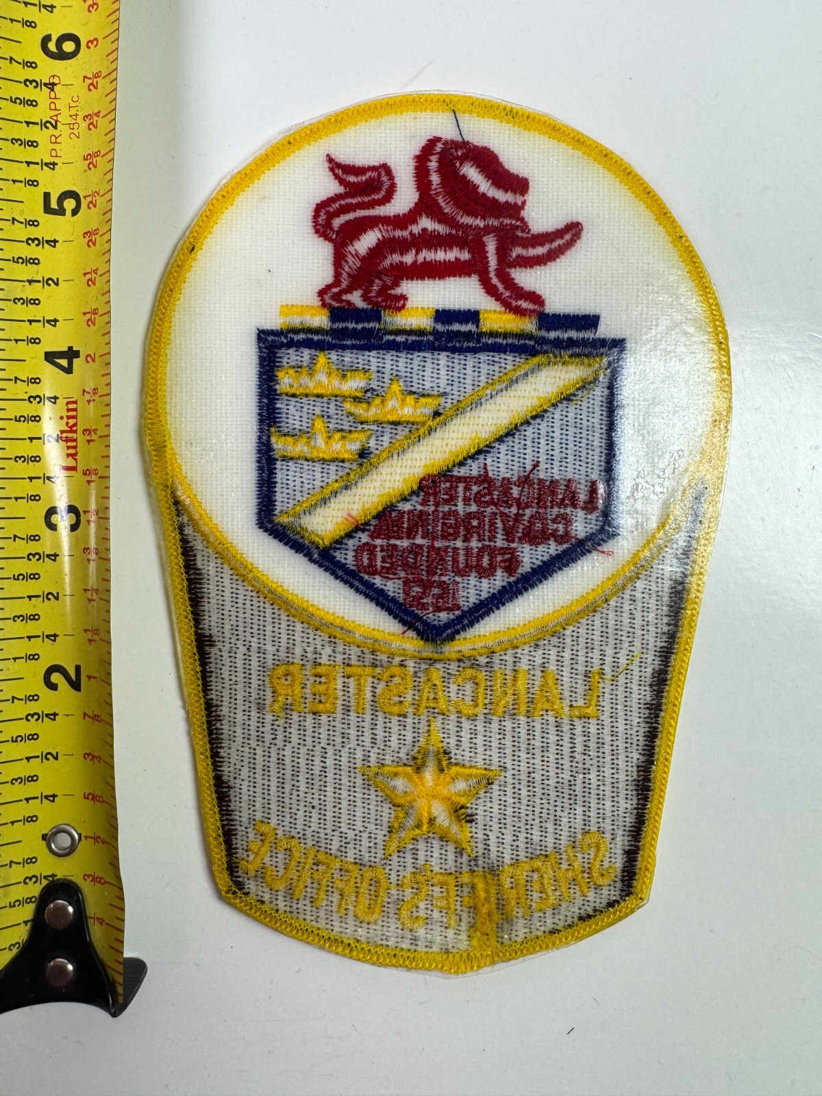 Virginia Lancaster County Sheriff Patch F2