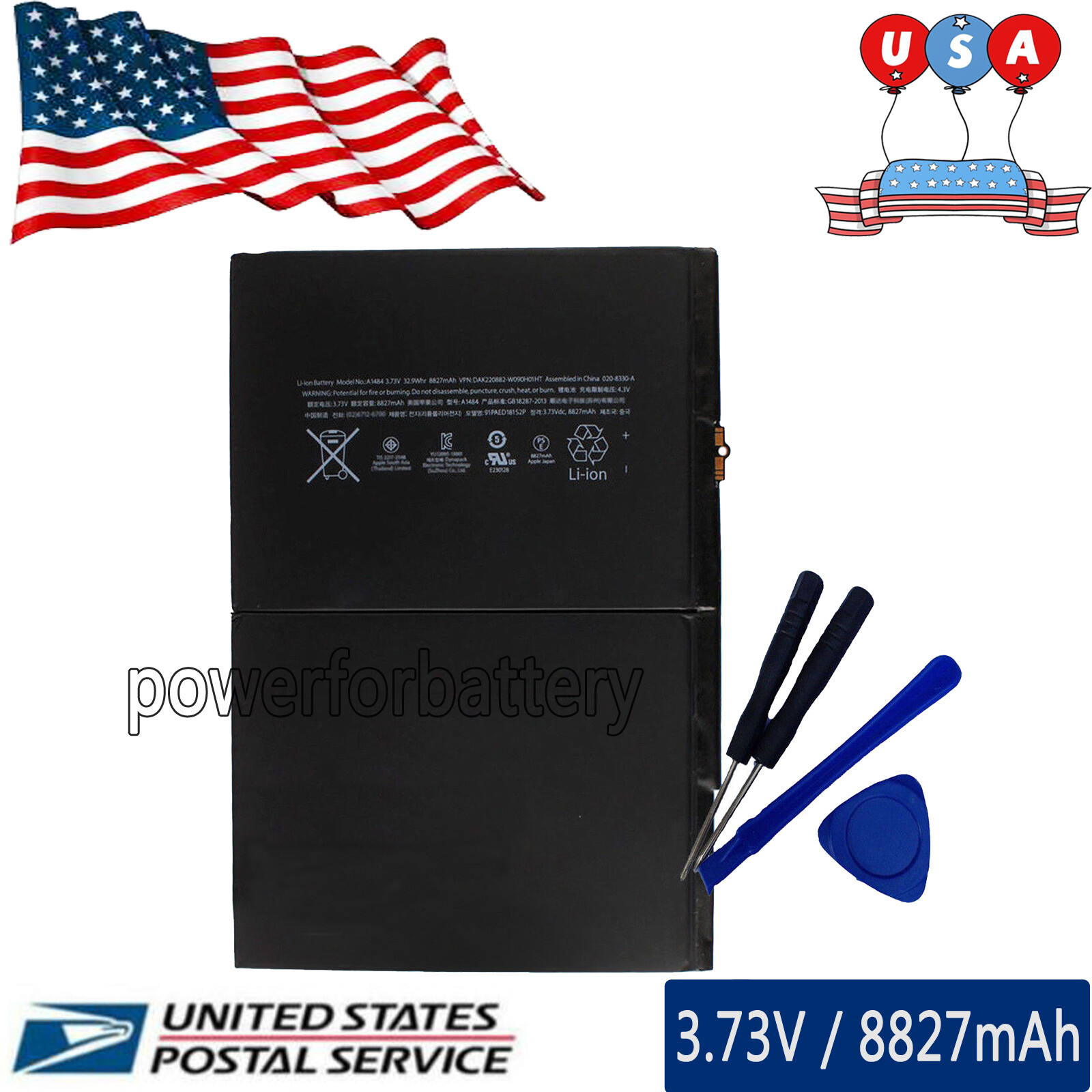 A1484 New Battery for iPad Air A1474 iPad Air A1475 iPad 5 5th Generation