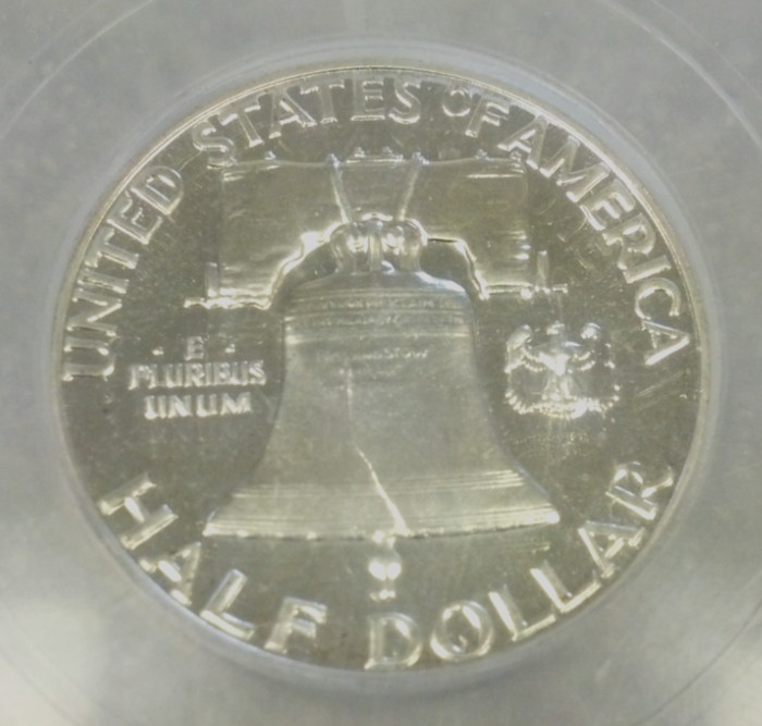 1955 FRANKLIN SILVER HALF 50c ICG PR66 CAMEO. REDUCED 7/7/26 (3177)