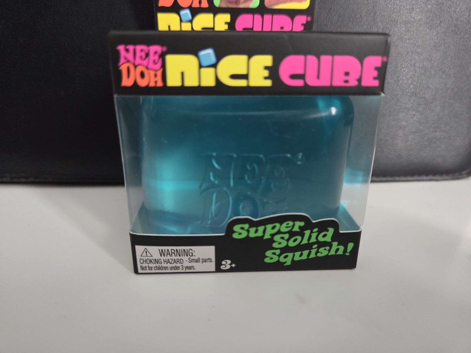 Nee Doh Nice Cube Super Solid Squish! Blue- Brand New!