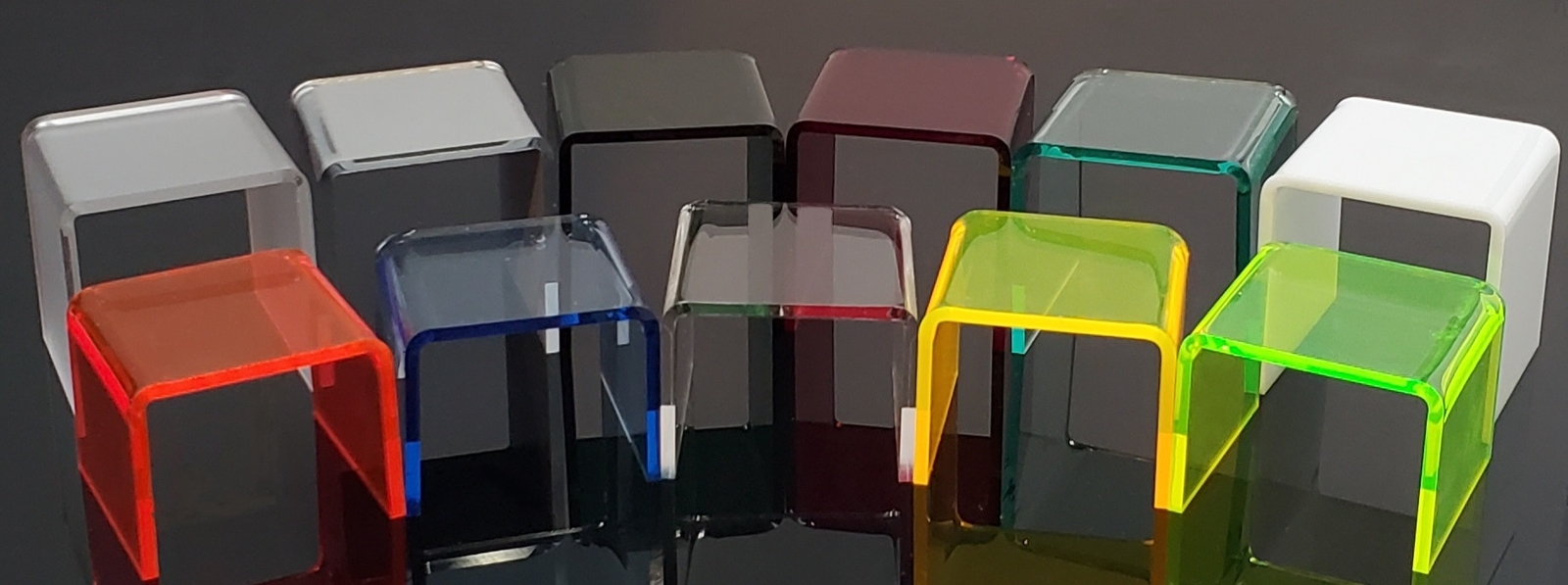 T'z Tagz 7x7x2 Color Variation Multi-Use Single Unit Acrylic Showcase Risers