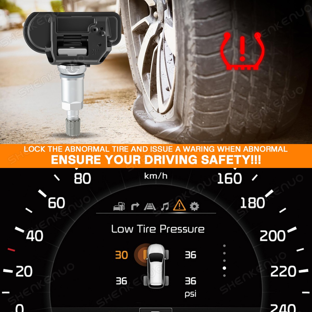 PACK TPMS Tire Pressure Sensor For MERCEDES A0009053907 A0009054100 A0009057200