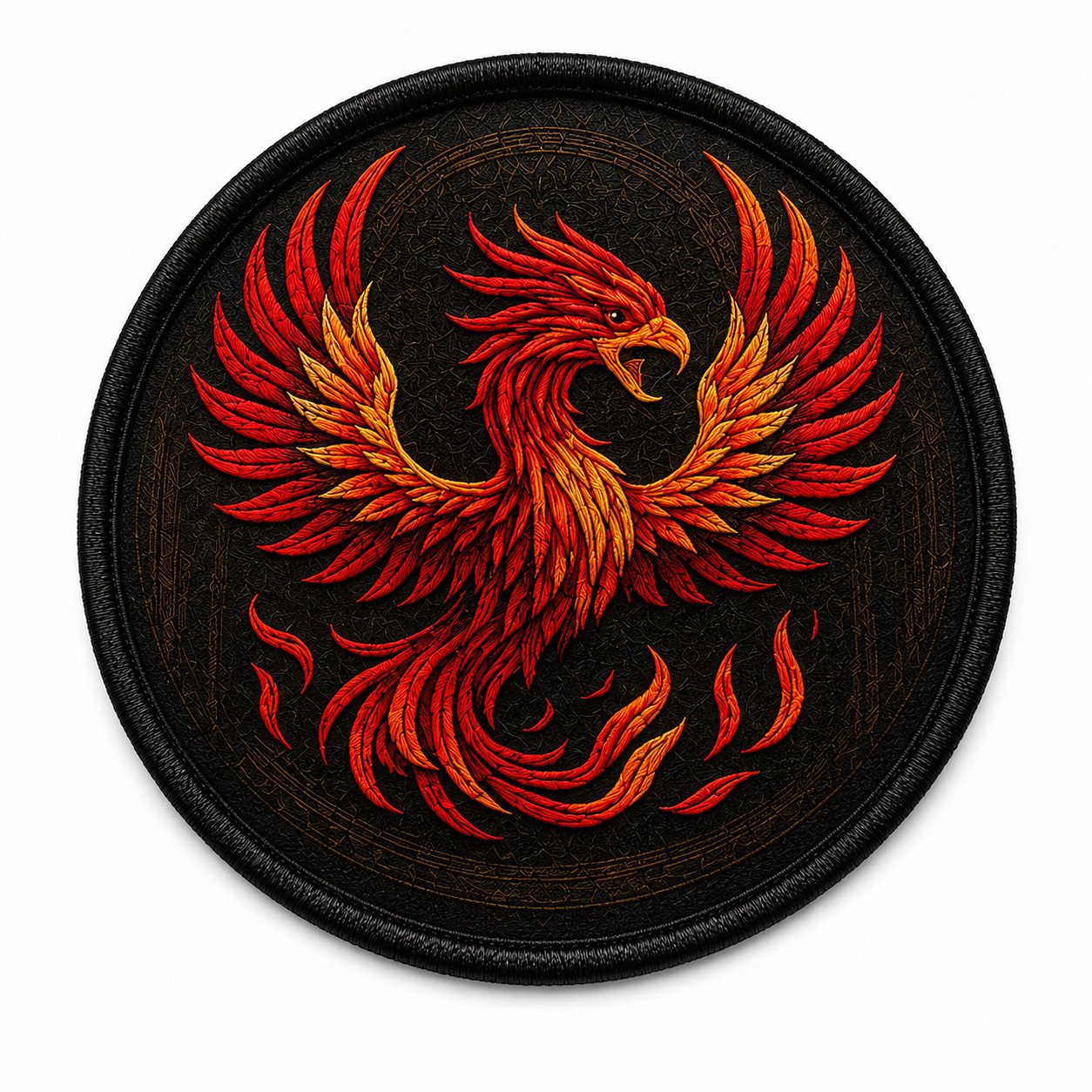 Phoenix Rising Patch Iron-On Sew-On Applique – Fire Bird Emblem DIY