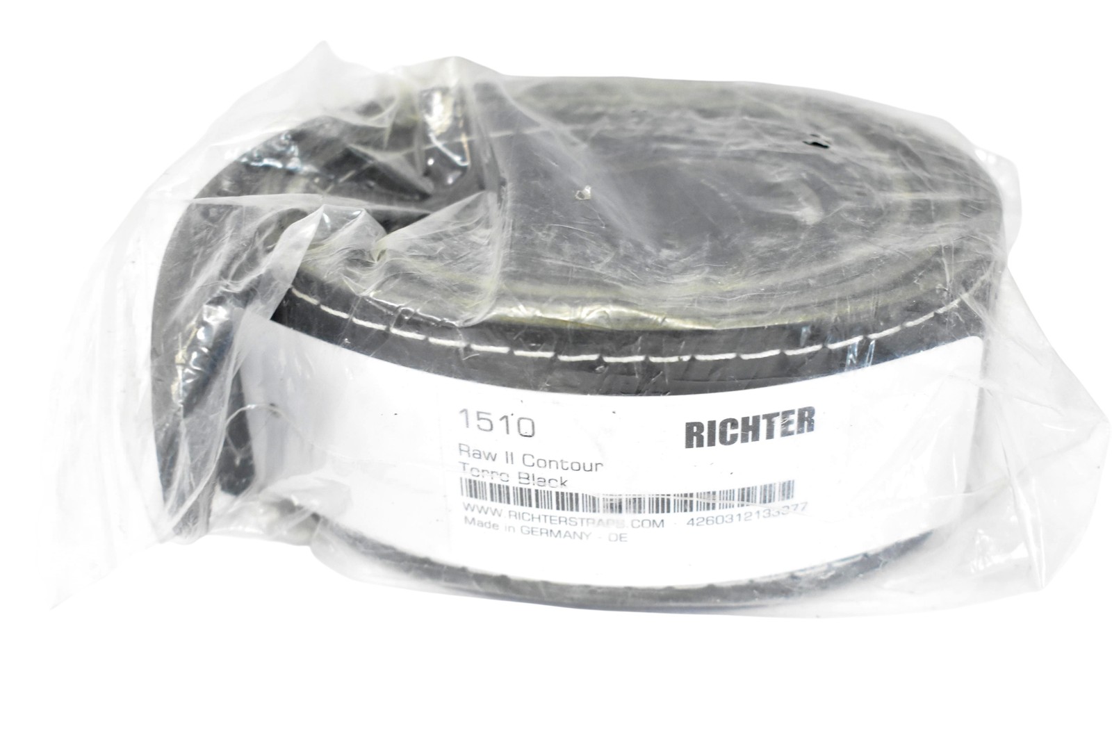 RICHTER 1510 Raw II Contour Torro Black Leather Guitar Strap Made In GERMANY