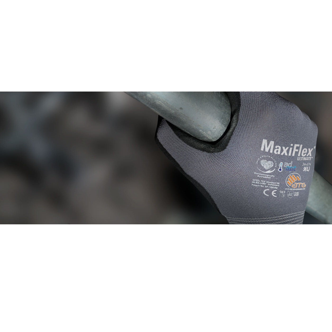 PIP 34-874 MaxiFlex Ultimate Micro Foam Nitrile Grip Coated WORK GLOVES 12 PAIR