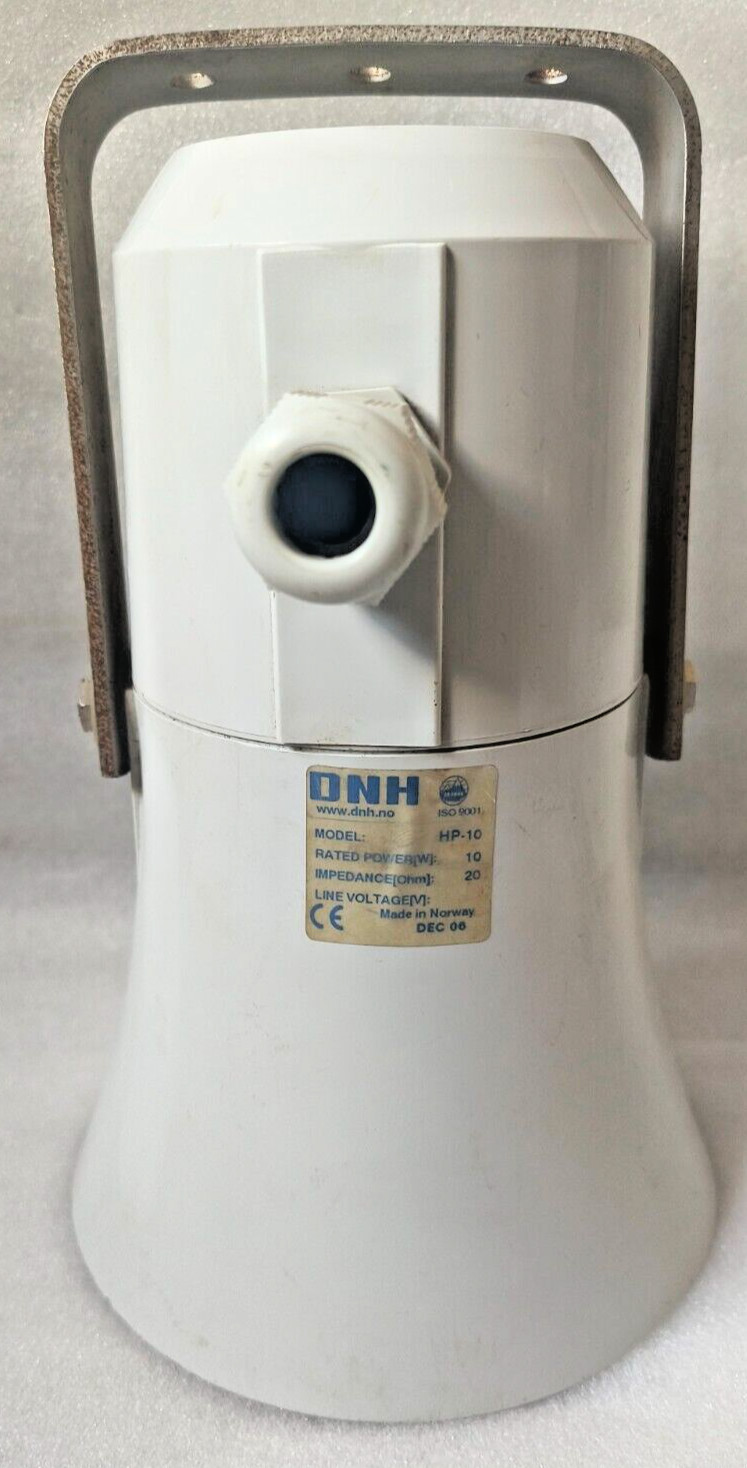 DNH HP-10 Outdoor Plastic Horn Loudspeaker 10W 70/100V MADE IN NORWAY
