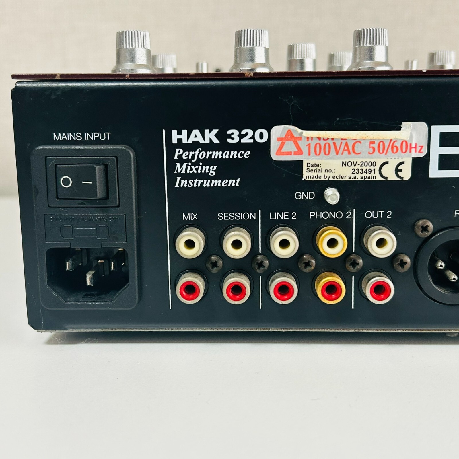 Ecler HAK 320 DJ Mixer Audio Spain