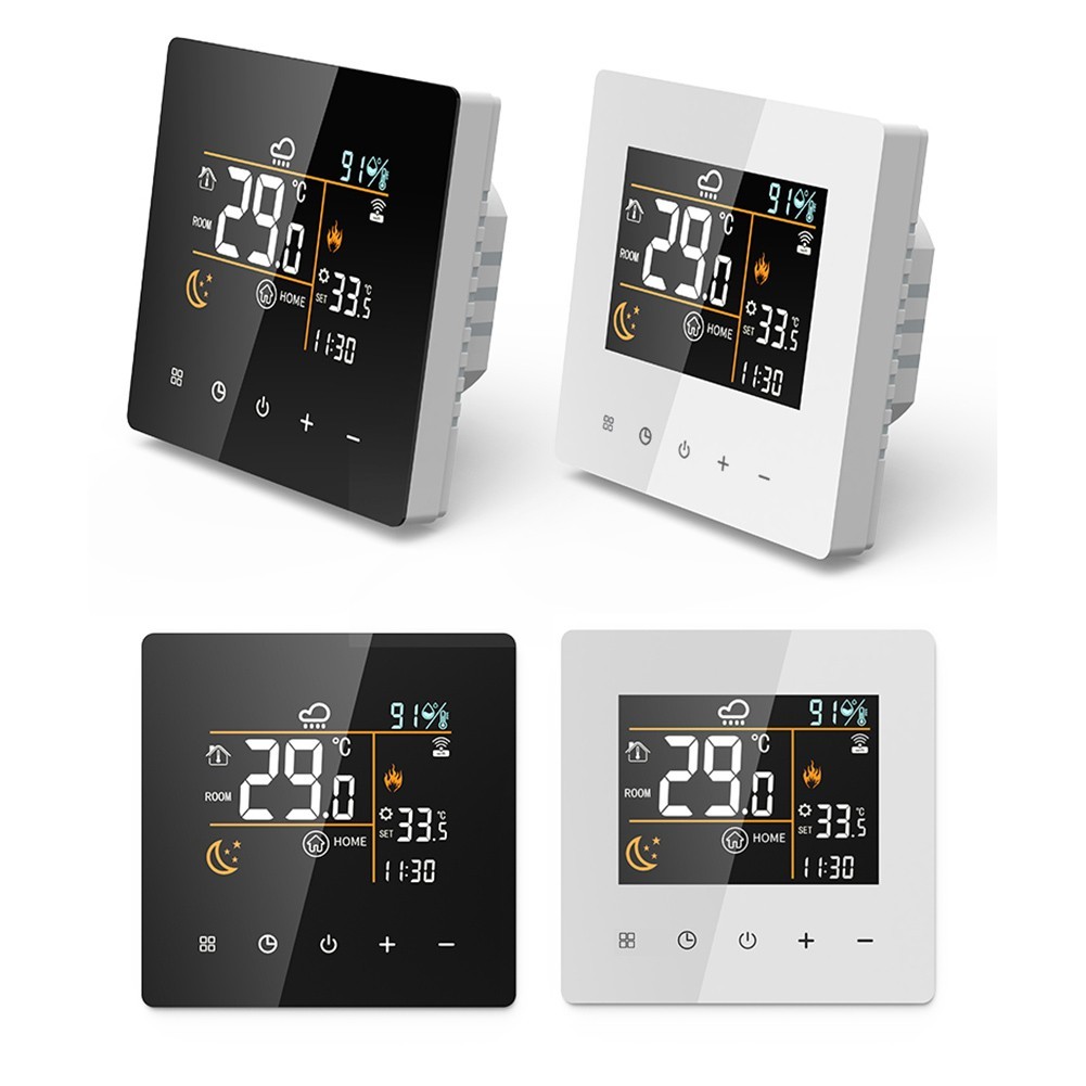 For Tuya Smart WiFi Thermostat Digital Controller with Hygrometer for Home Use