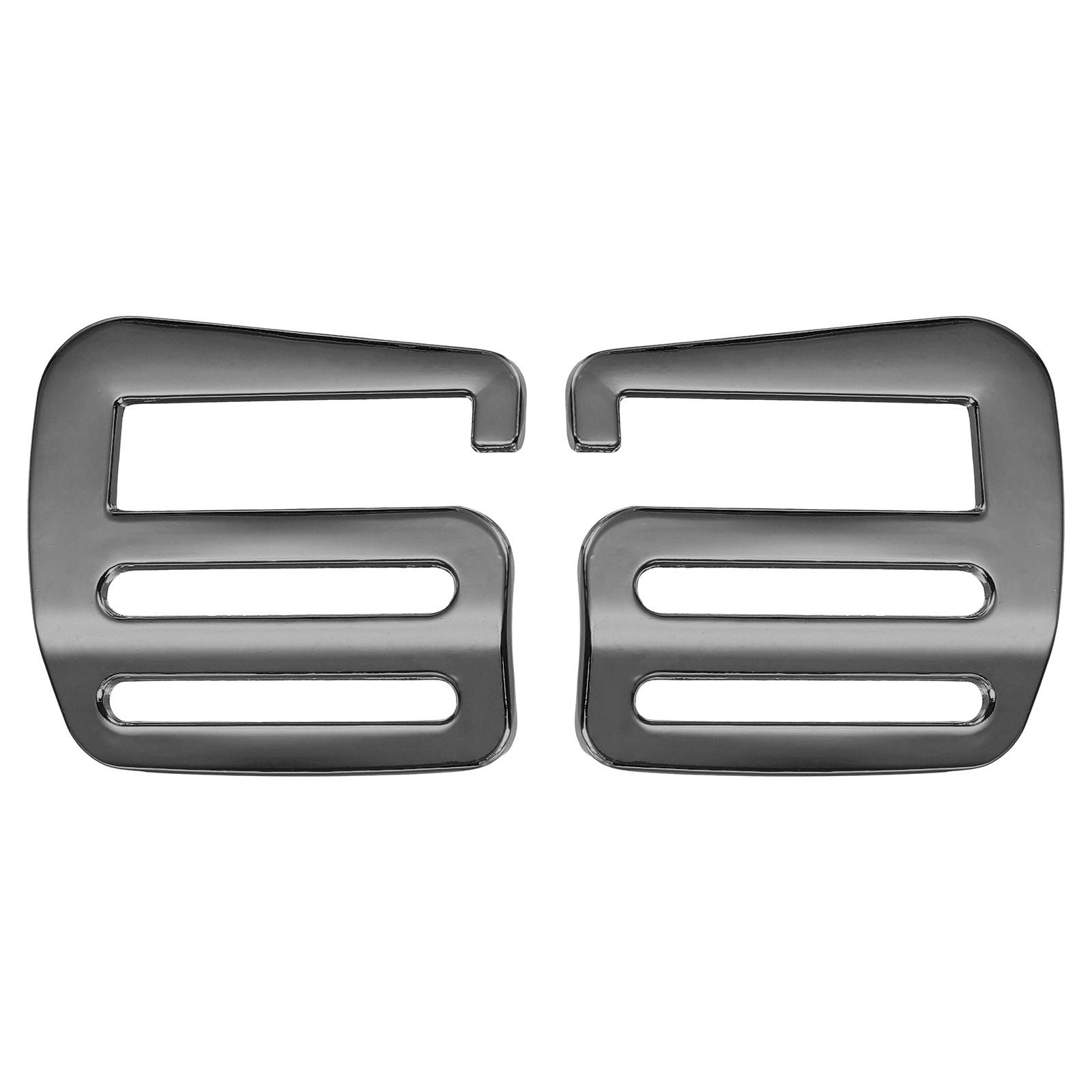 1 Pair g Hook Webbing Slide Buckles 32mm Metal g Hooks Webbing Clips Grey