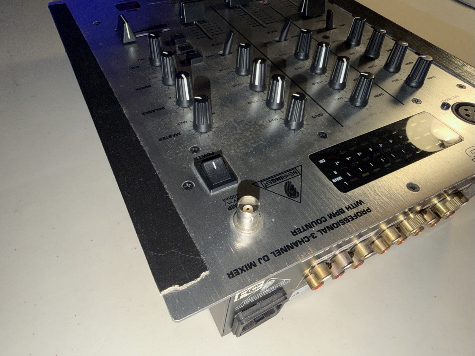Behringer DX626 Professional 3 Channel DJ Mixer - Untested