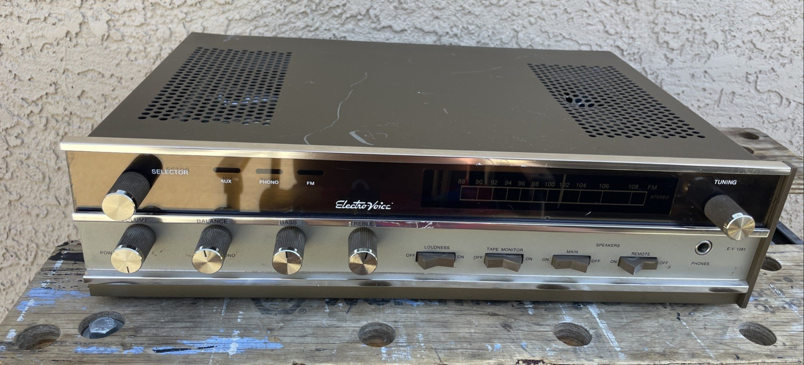 Electro-Voice E-V 1281 FM Stereo Receiver UNTESTED
