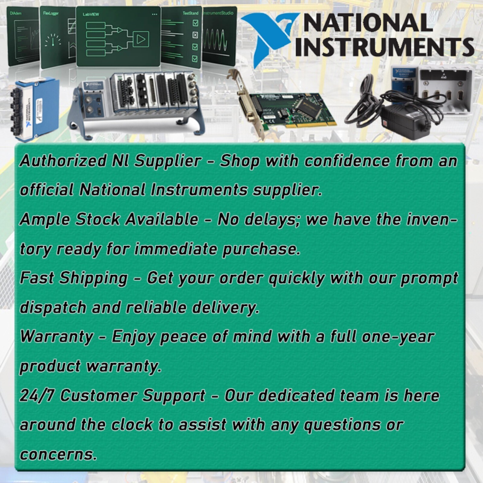 NEW National Instruments cDAQ9178 cDAQ-9178 8‑Slot, USB NI CompactDAQ Chassis