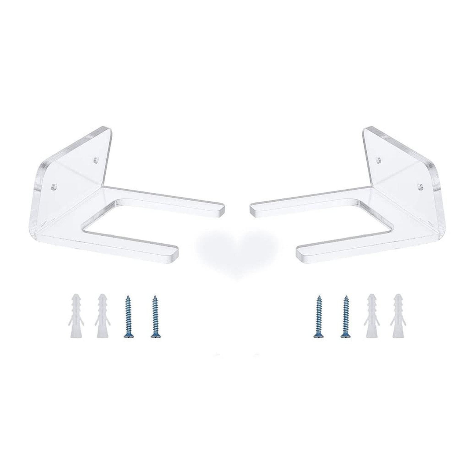 LEILIN Guitar Wall Hanger 2PCS Ukulele Acrylic Wall Mount Rack for Guitar Vio...