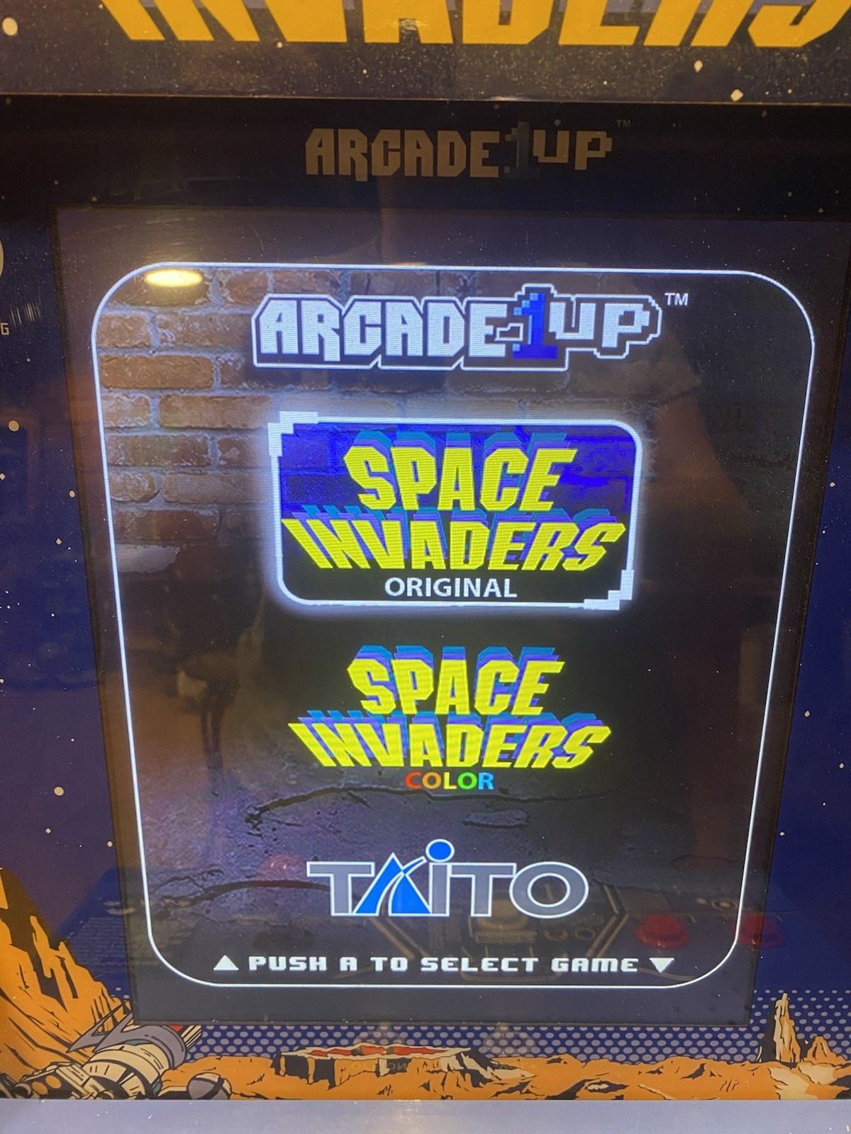 Space Invaders Arcade 1 Up Game Machine Taito Taitronics