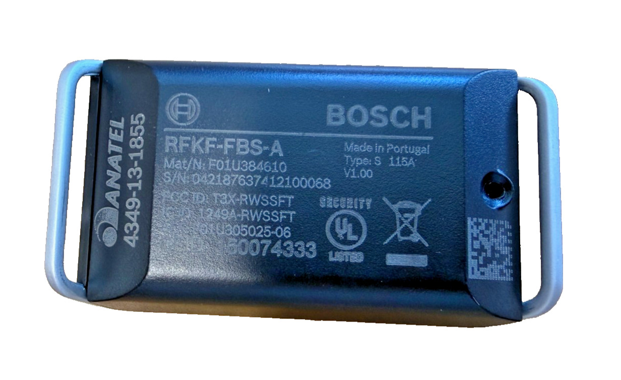 Bosch RFKF-FBS-A Encrypt 4-Button Programable Keyfob Transmitter *MISSING SCREW*