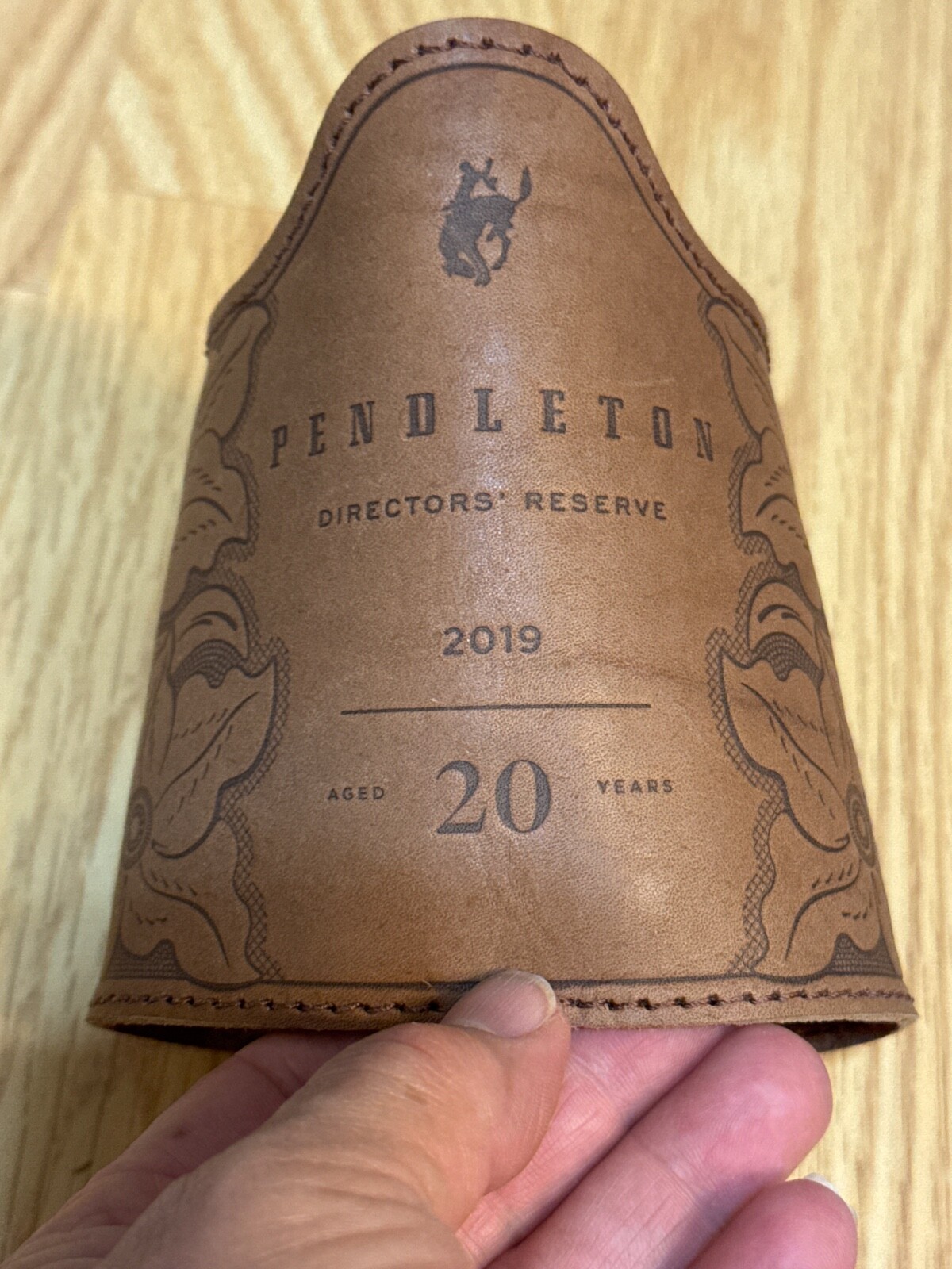 Pendleton Whiskey Leather Bottle Sleeve 2019 Directors Reserve