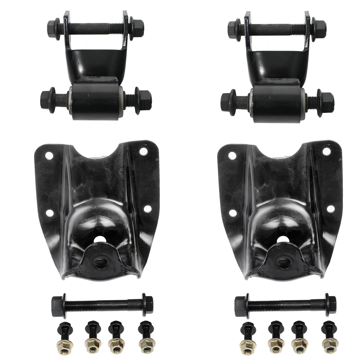 For 80-97 Ford F350 722-090 Rear Leaf Spring Shackles Hangers Cab & Chassis