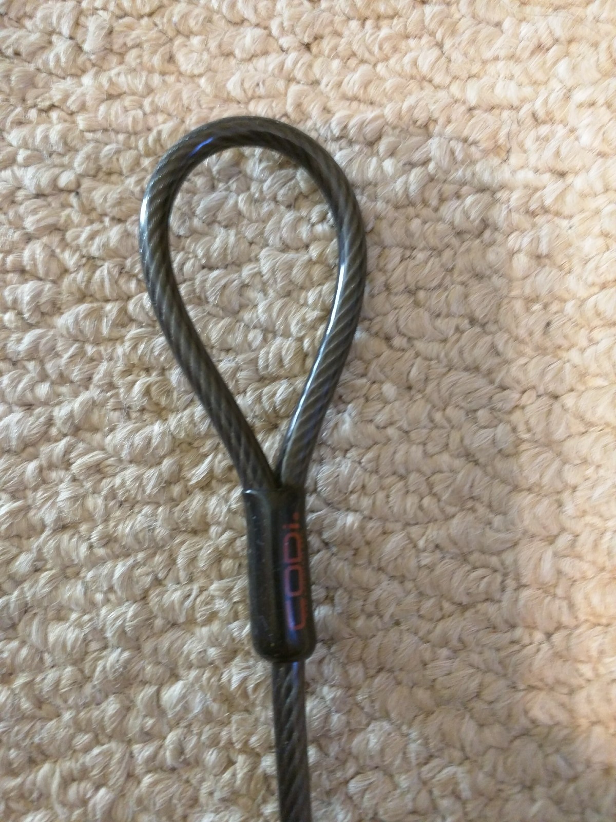 Used A02001 Codi Key Cable Lock for Laptops and Desktop PCs