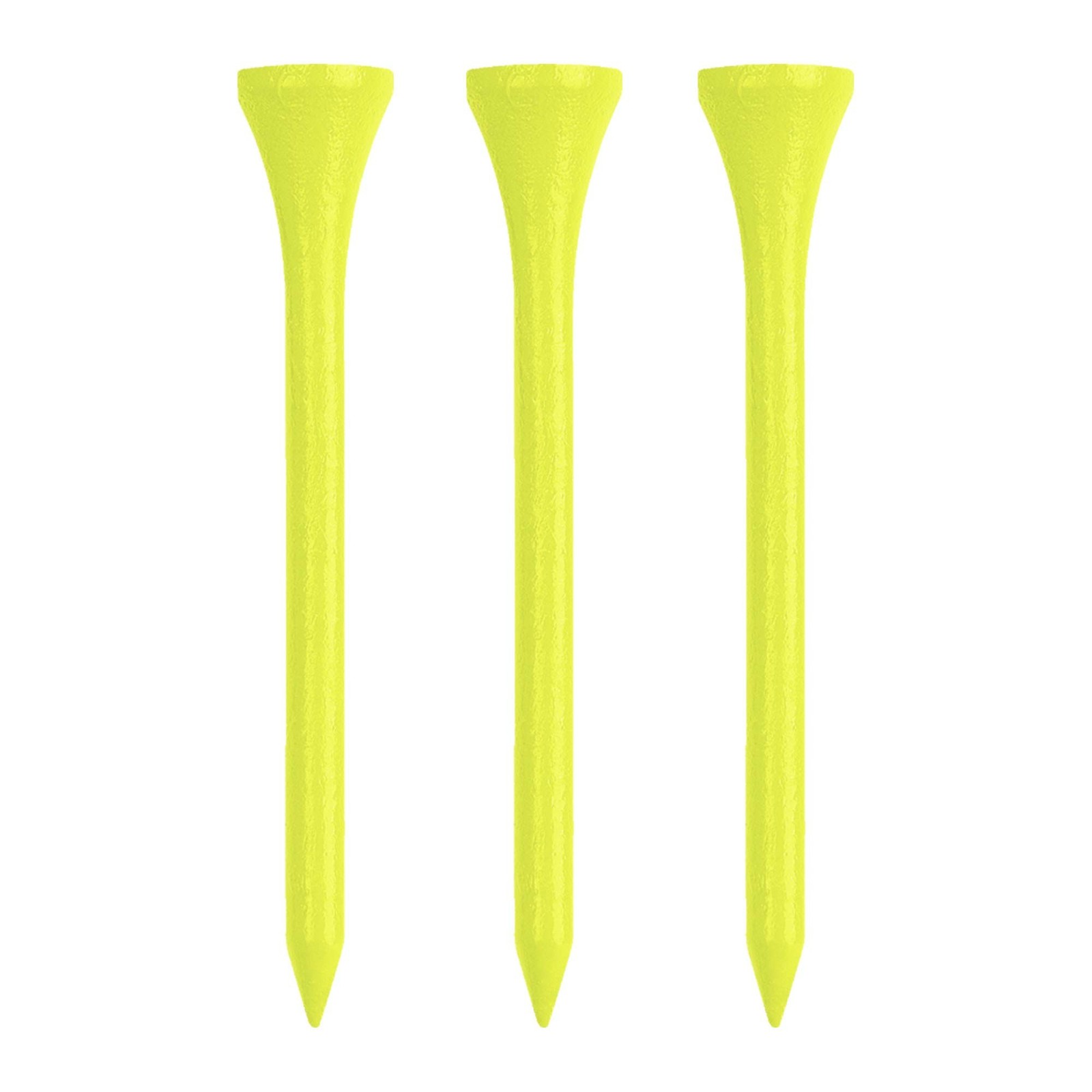Izzo Wood Golf Tees (200 Pack) 3.25 Inches Neon Yellow