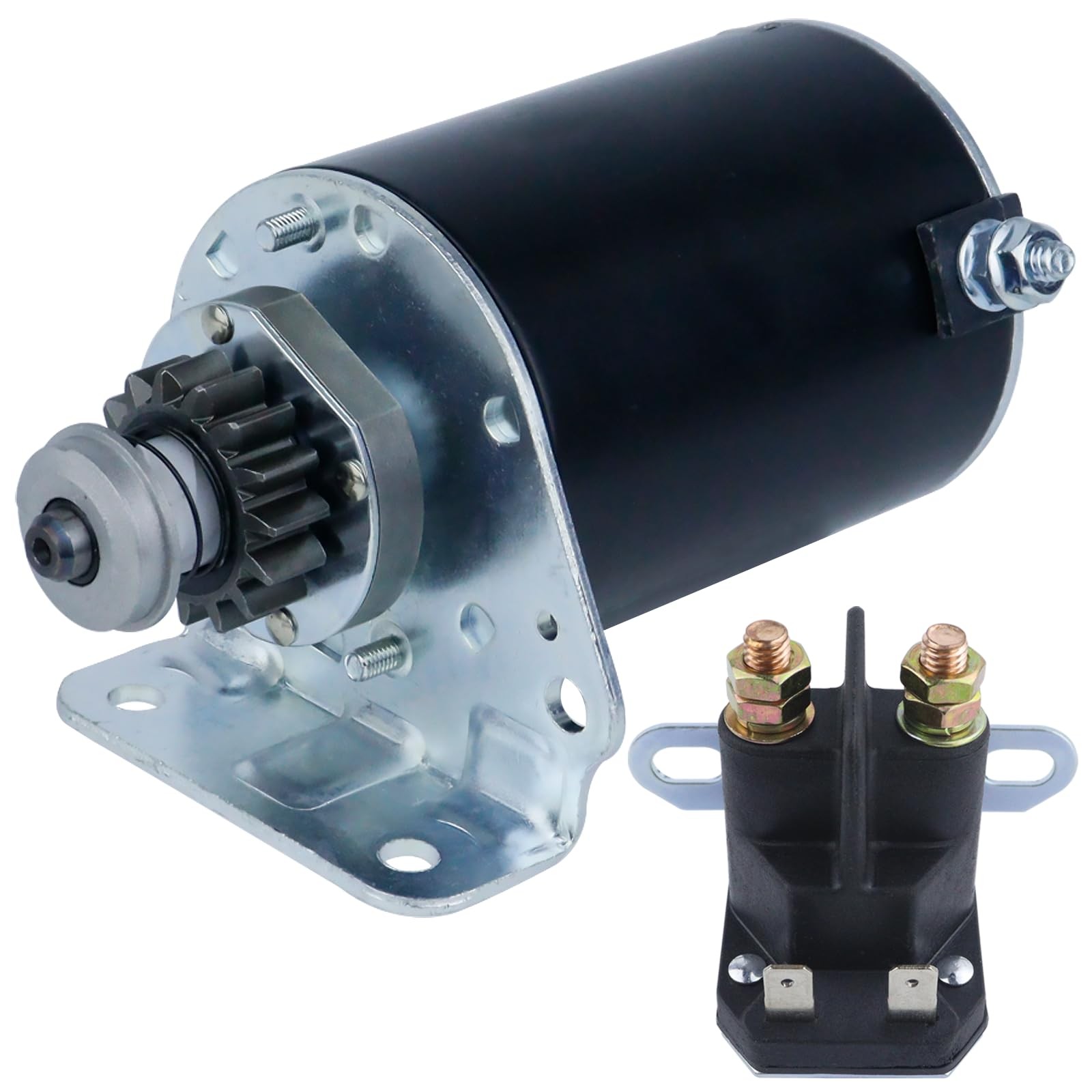Ezamintaly Starter 15 Teeth & Relay for John Deere 92H 107H D125 D130 D140 D1...