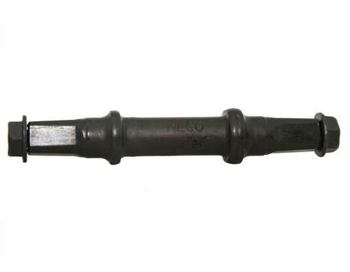Cotterless B.B Axle Square Bolt Style 116mm Black. bike part , bicycle parts