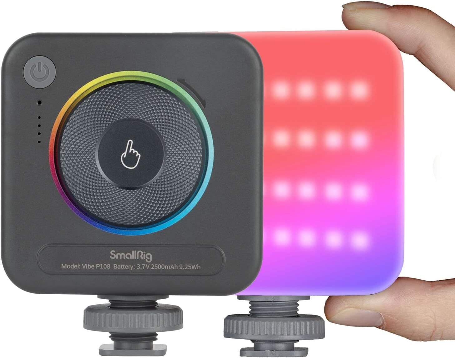 SmallRig Vibe P108 RGB LED Video Light 2700K-6500K On-Camera Light Lamp Colorful