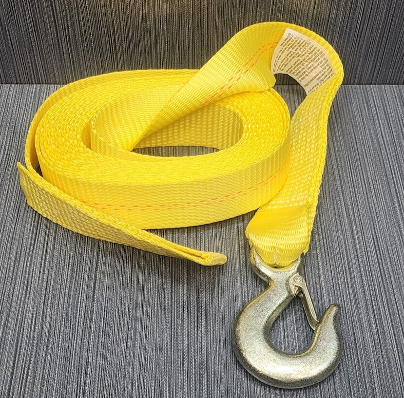 Winch Strap w Hook 2"x20" 4000Lb WS20HD0200