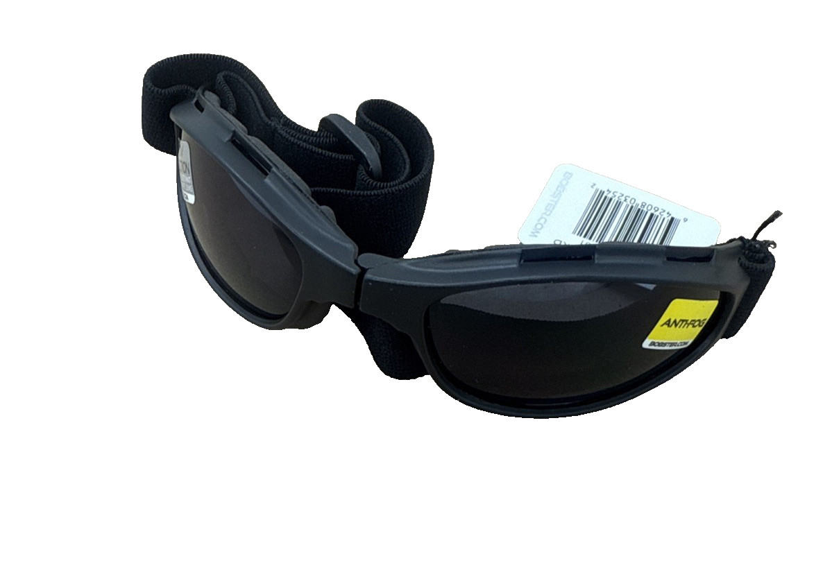 Bobster Crossfire Folding Goggles: Smoked Anti-Fog Lenses & Durable Frame (BCR00