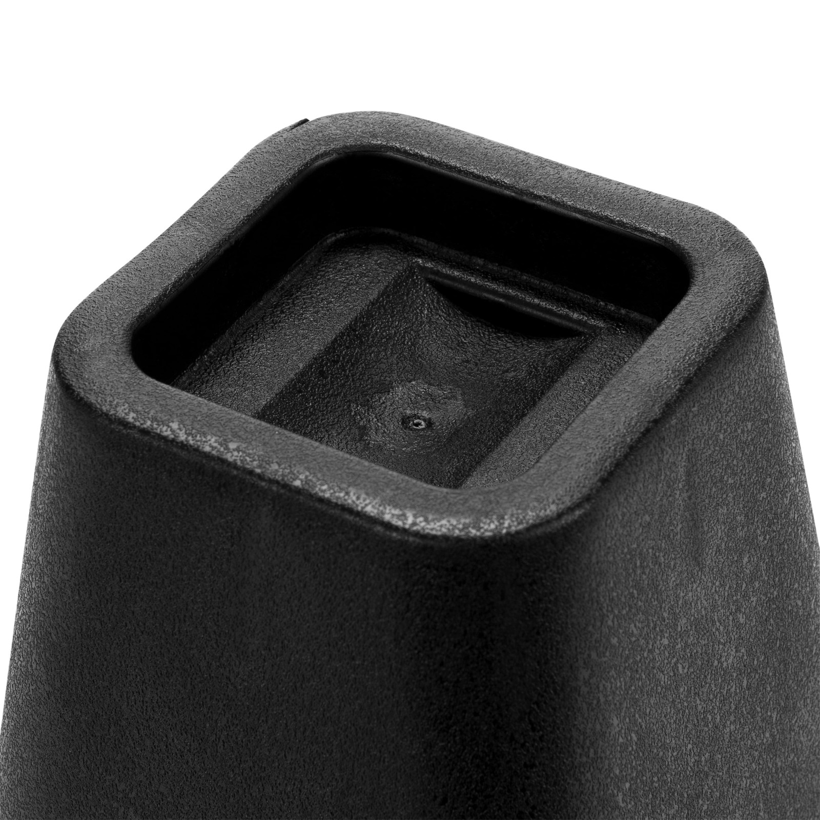 6 inch Plastic Bed Risers with Wheel Caster Stabilizer, Black, 2.29 lb