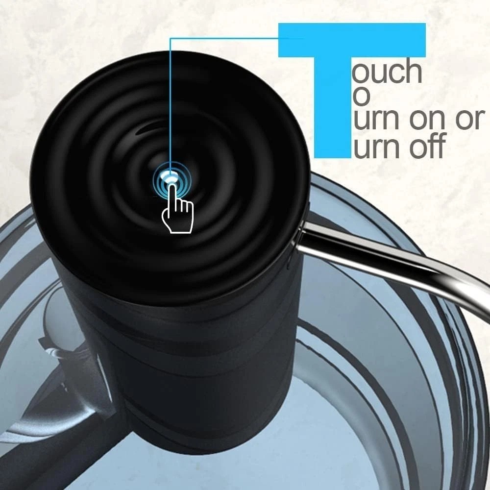 Rechargeable Automatic Water Dispenser - Elegant Touch Button for Effortless Use