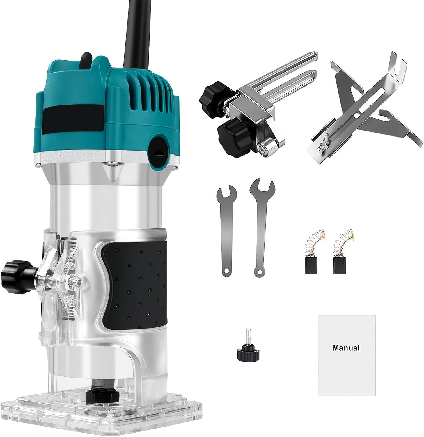 Wood Router, 110V 800W Compact Wood Router Tool 30000R/MIN Hand Compact Router T
