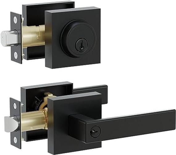 Front Door Lock Set,Keyed Alike Heavy Duty Exterior Door 1 Pack with Deadbolt