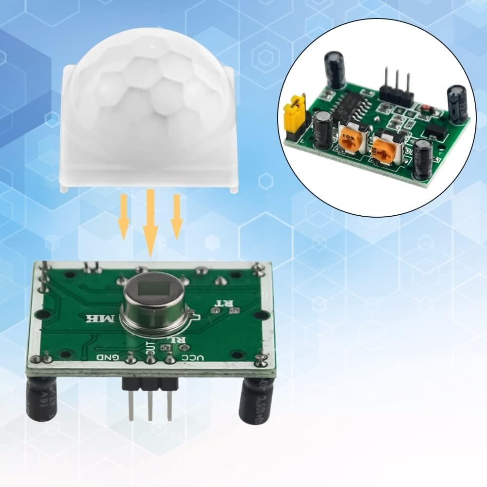 10 PCS HC-SR501 PIR Module Pyroelectric Infrared Motion Sensor Module Detecto...