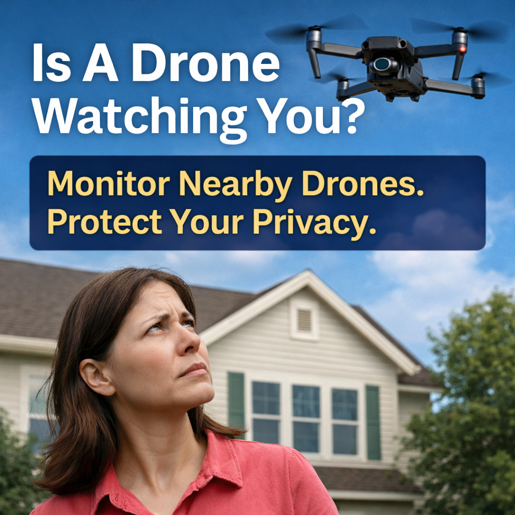 Drone and Pilot Detection Device –Handheld Remote ID Receiver for iOS & Android