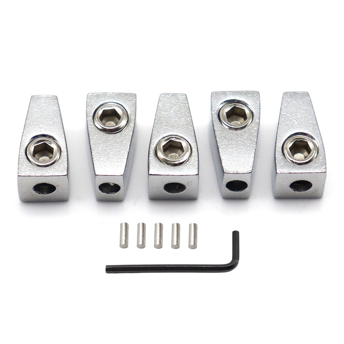 5 String Headless Bass Nuts Single String Nuts for 5 String Electric Bass Silver