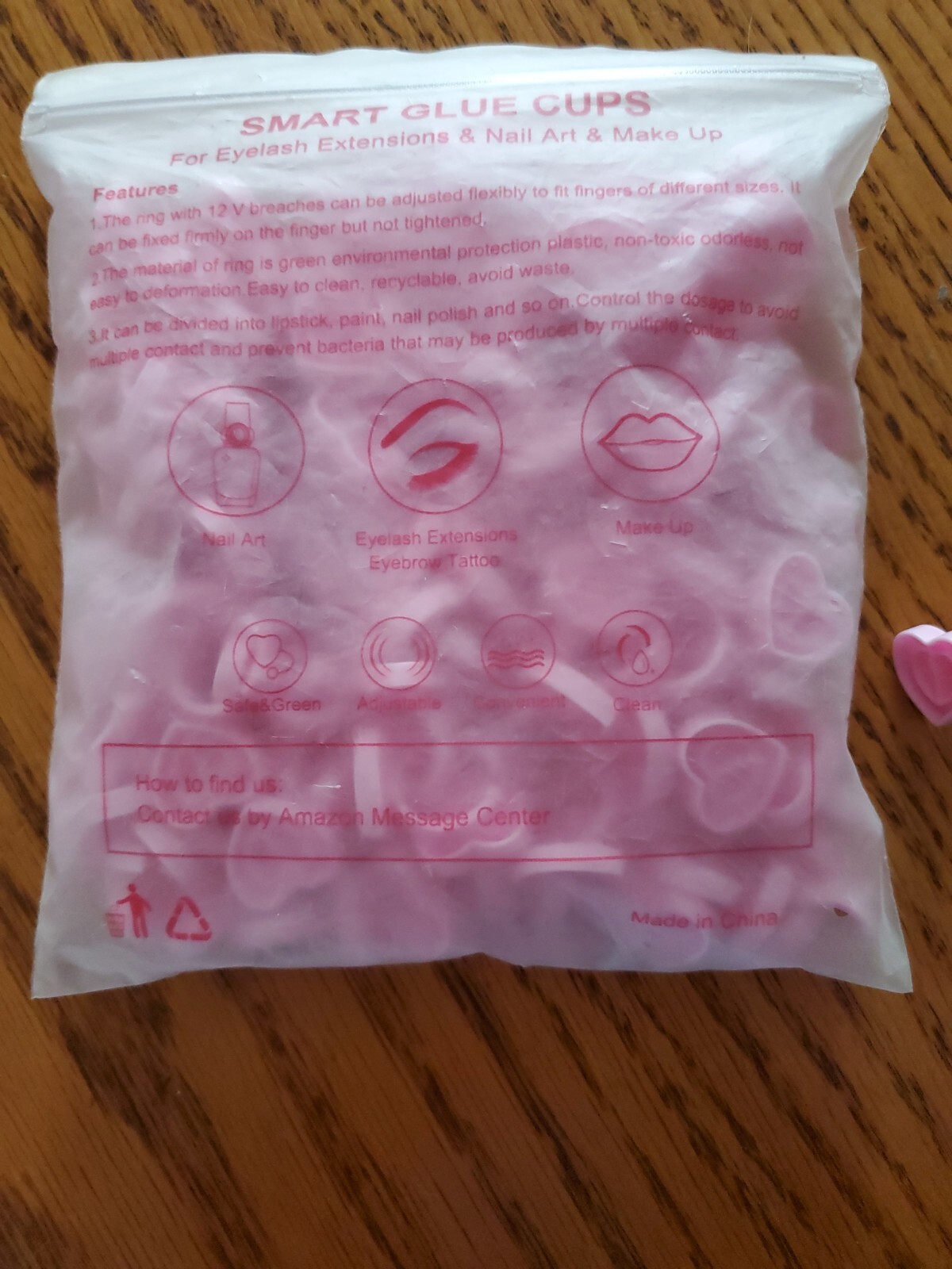 INFILILA Disposable Glue Rings For Eyelash Extensions 100 PCS