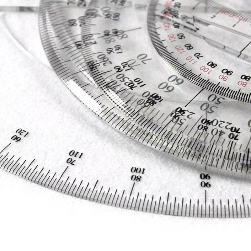 25cm Circle Protractor Math Protractor 360 Degree Measuring Tool for School