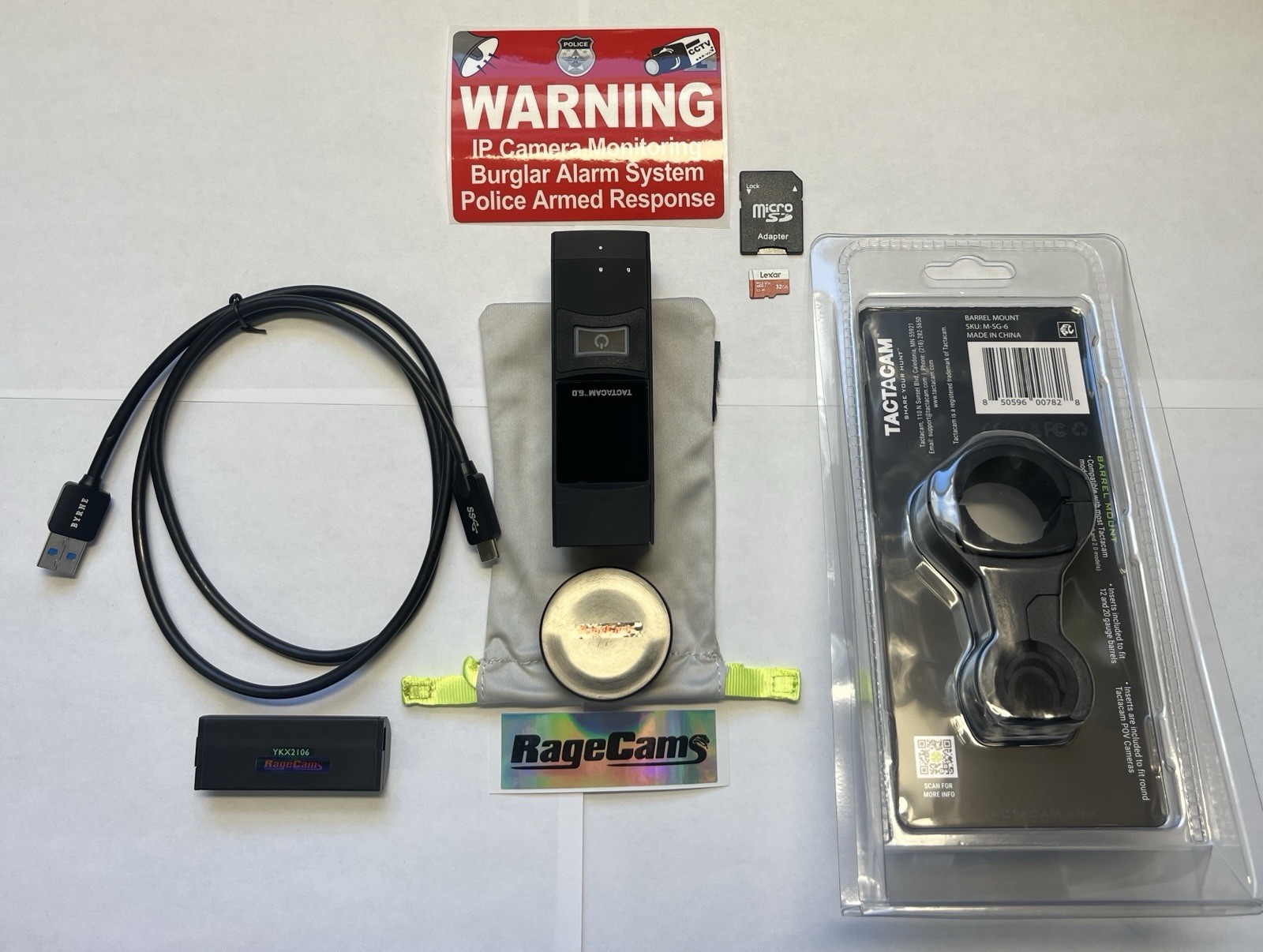 Tactacam Camera 6.0 8x Zoom 64gb Barrel Mount Lens Cap 1yr Warranty Hunting Cam