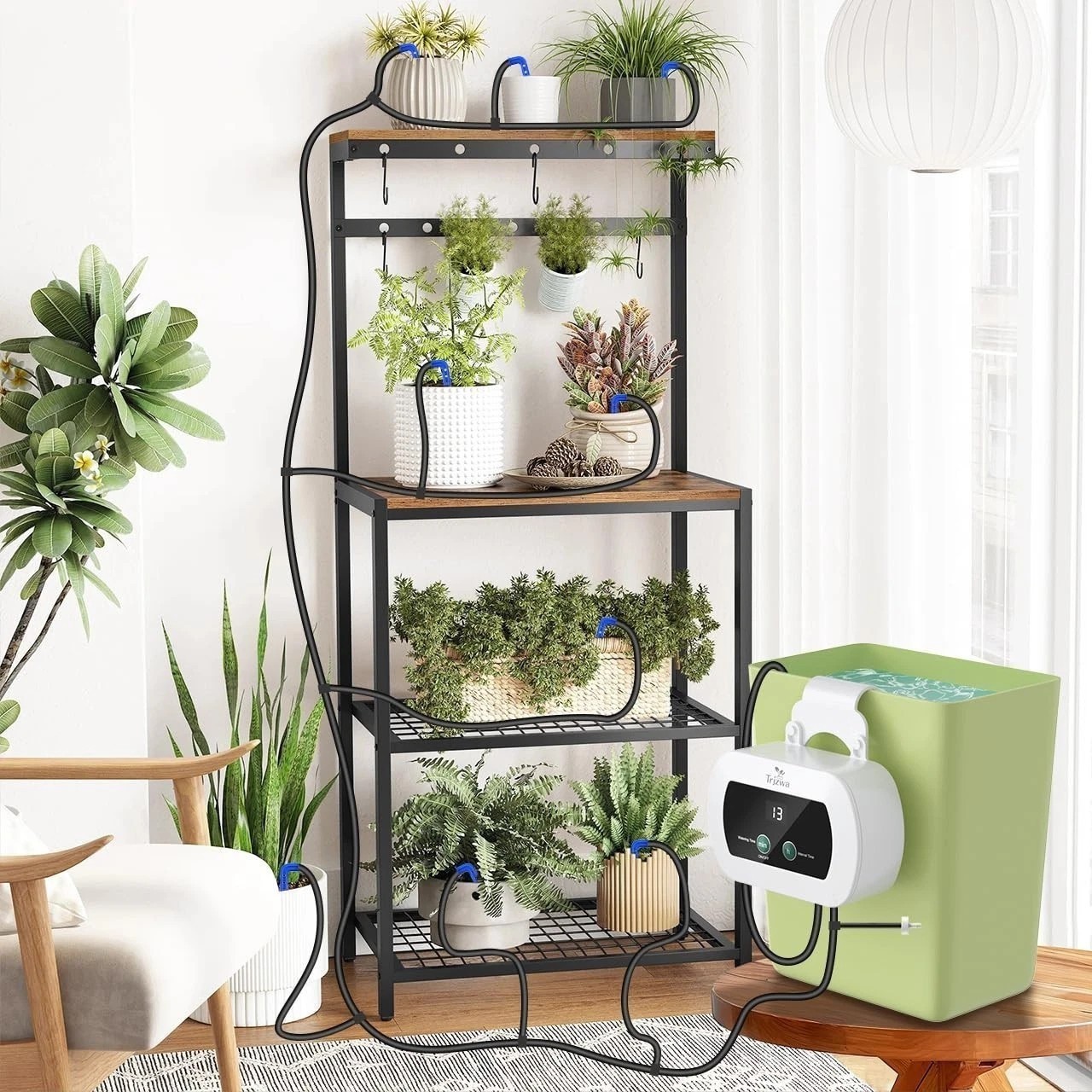 Automatic Plant Watering System - Auto Timer for Indoor/Outdoor Potted Plants