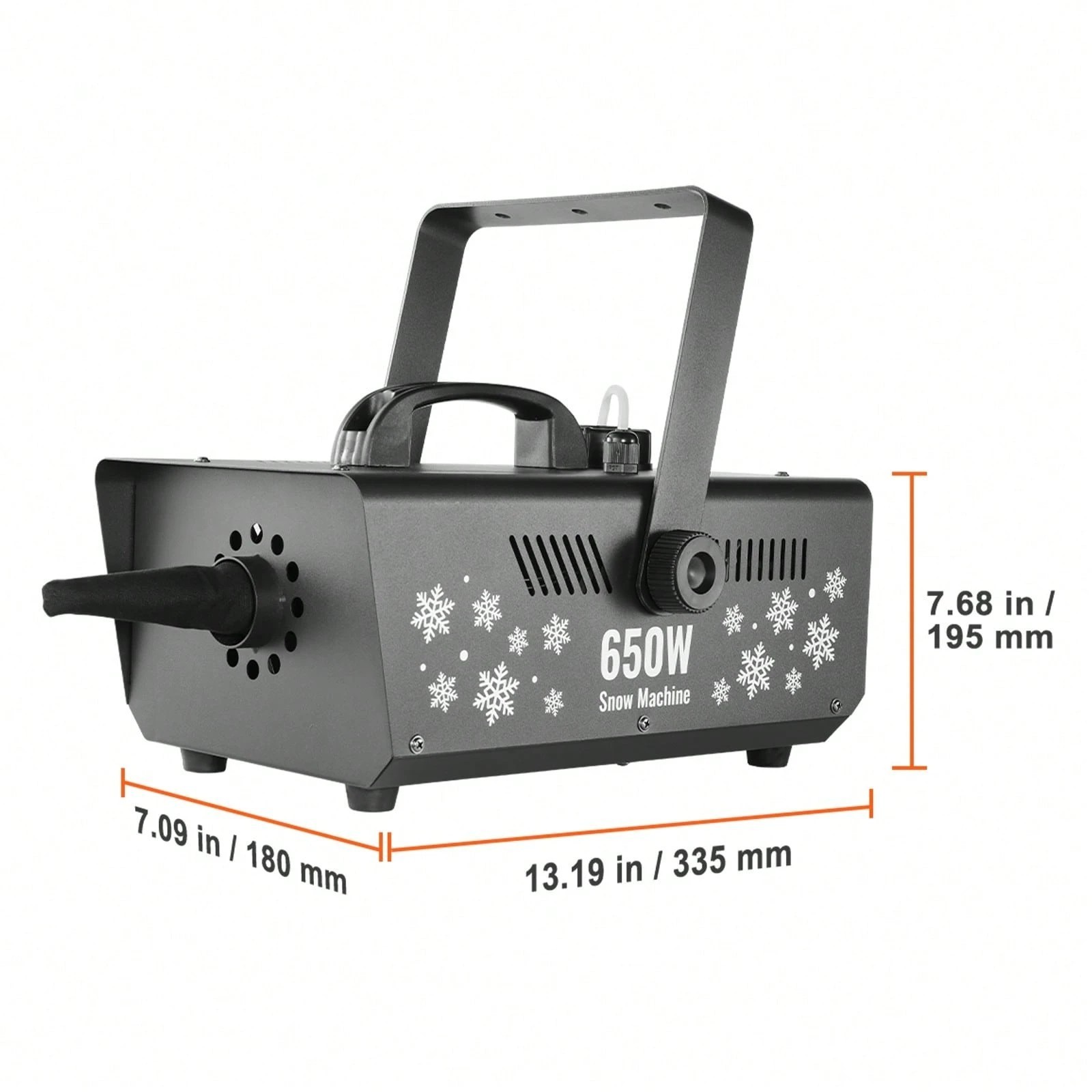 650W Artificial Snow Machine Maker Wireless Remote 1L Tank Party Stage Effect
