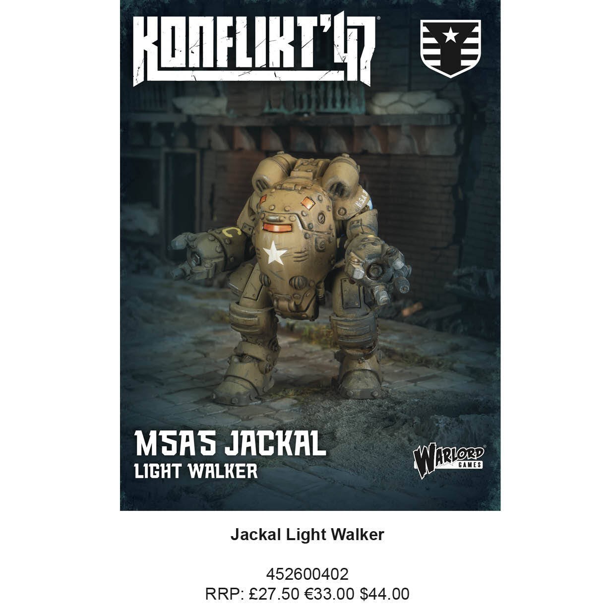 Konflikt '47: M5A5 Jackal Light Walker 2025 by Warlord Games
