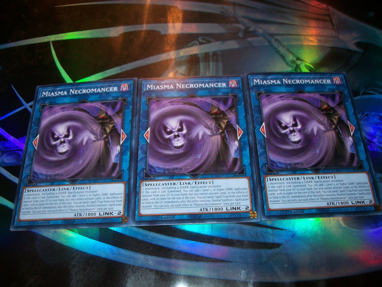 3x Miasma Necromancer 1st Edition Common DOOD-EN052 Yu-Gi-Oh!