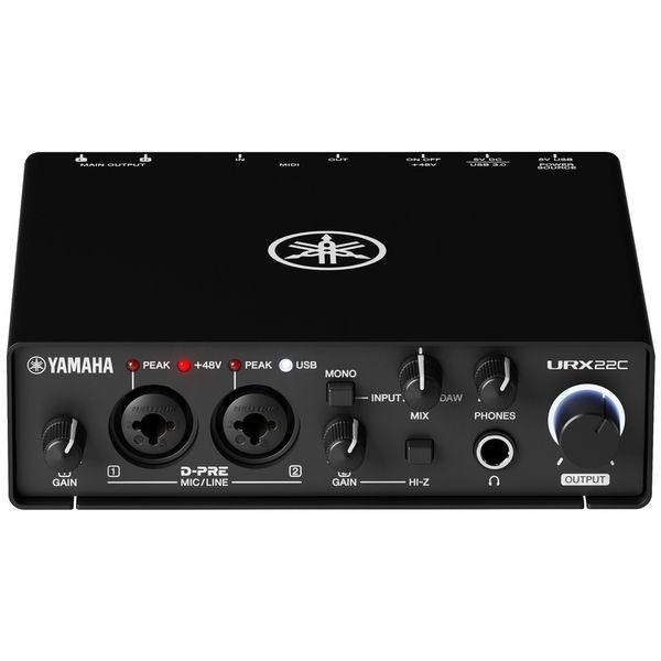 Yamaha URX22C USB-C Audio Interface (with Software Suite) - Black