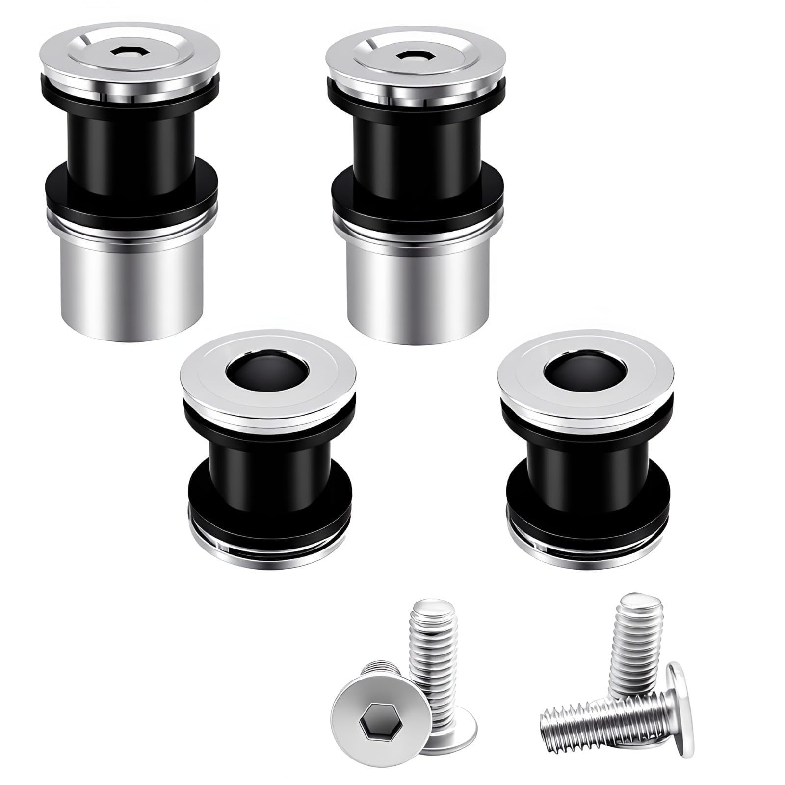 Motorcycle 4 Point Docking Hardware Kits Quick Release Luggage Rack for Harle...